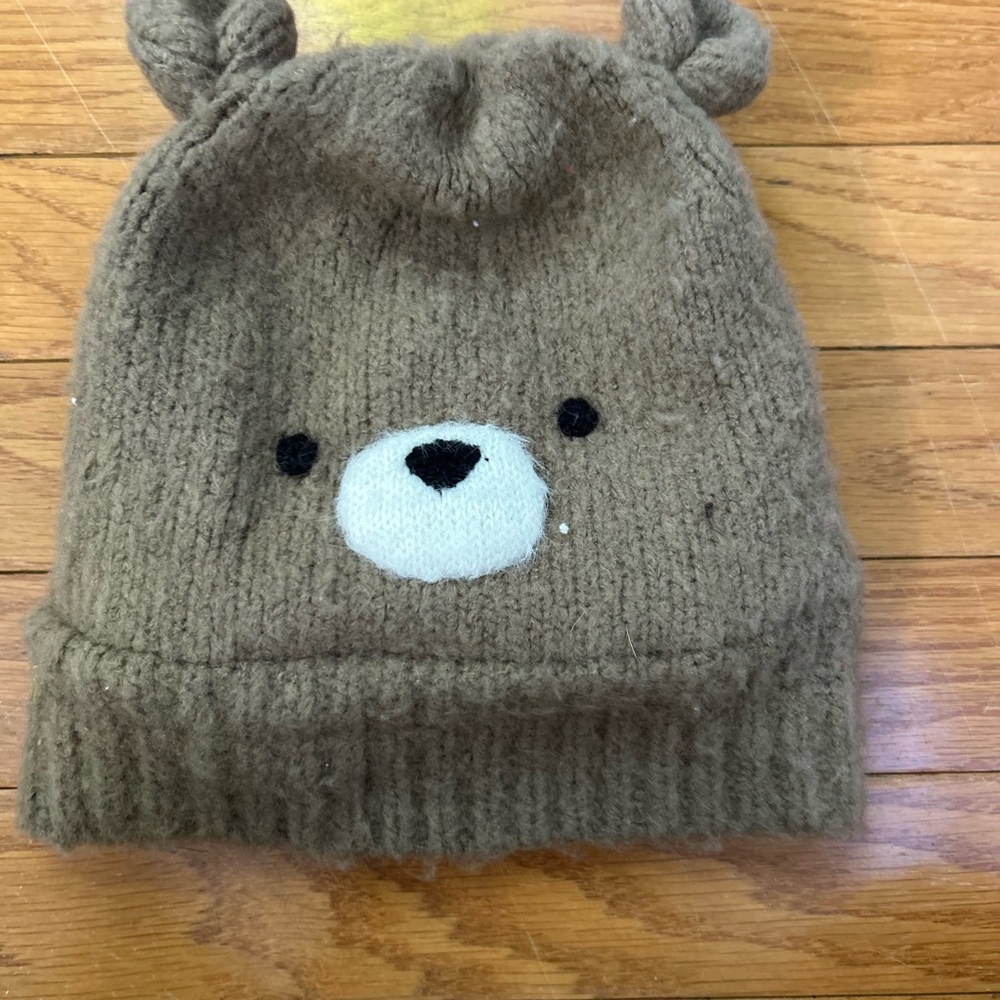 Cozy Brown Knit Beanie 2t-5t very warm